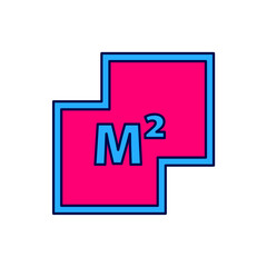 Filled outline House plan icon isolated on white background. Vector