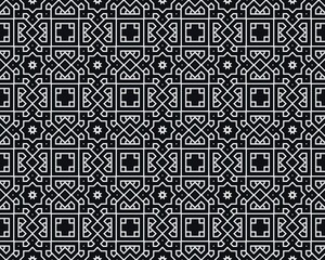 Oriental ethnic seamless repeatable pattern traditional geometric lines stripes background Design