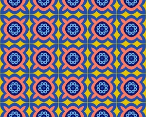 Oriental ethnic seamless repeatable pattern traditional geometric lines stripes background Design