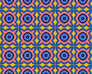 Oriental ethnic seamless repeatable pattern traditional geometric lines stripes background Design