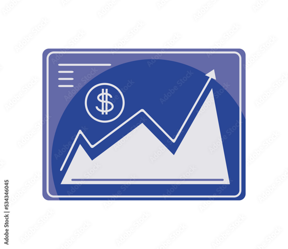 Sticker business chart money