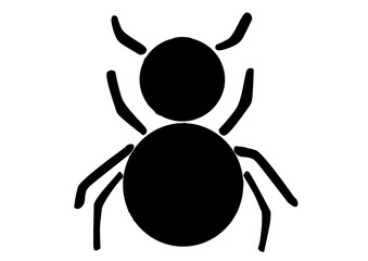 diseño de una araña logotipo 