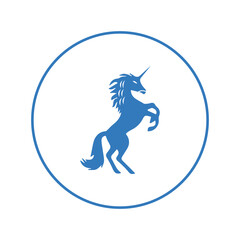 The best horse unicorn icon | Circle version icon |