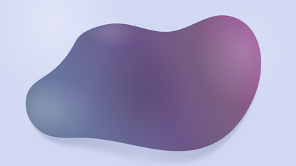 3D abstract blob shape with soft pop texture. Gradient fluid background illustration for fashion, youth or gen z product design
