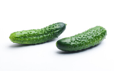 cucumber on a white background