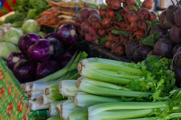 vegetables at farmers market
