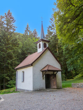 Grand-Est - Alsace - Kruth - Chapelle Saint-Nicolas dans la forêt des Hautes Vosges alsaciennes