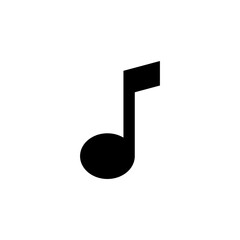 Music icon vector for web and mobile app. note music sign and symbol