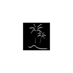 coconut tree icon vector illustration