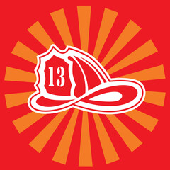 fireman helmet,vector illustration 