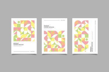 geometric mosaic cover design collection