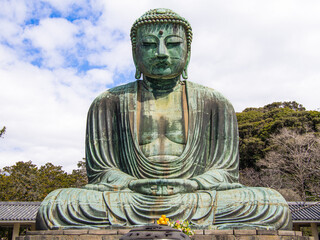 The bronzed Great Buddha of Kamakura or Kamakura Daibutsu dates back to the 13th century and is the second tallest bronze Buddha in Japan.