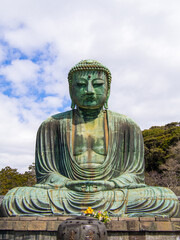 The bronzed Great Buddha of Kamakura or Kamakura Daibutsu dates back to the 13th century and is the second tallest bronze Buddha in Japan.