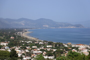 Fototapeta na wymiar Panoramic view of San Felice Circeo, Italy