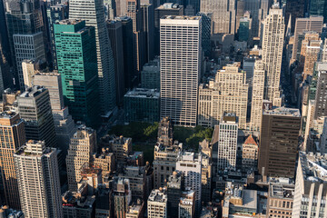 New York skyscrapers in Midtown Manhattan, panoramic view