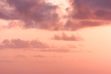 Beautiful pink cloudscape