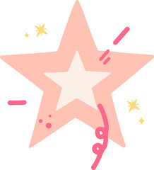 Fantasy Star Unicorn Illustration