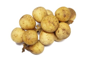 langsat, isolated on a white background