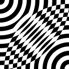 black and white illusion background