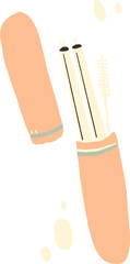 Metal Straw Organic Zero Waste Living Illustration