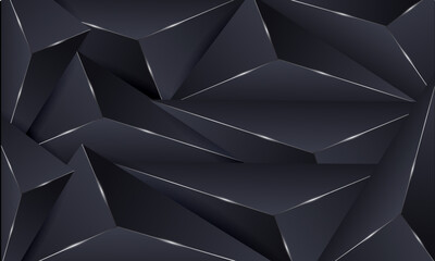 Abstract 3D black luxury background