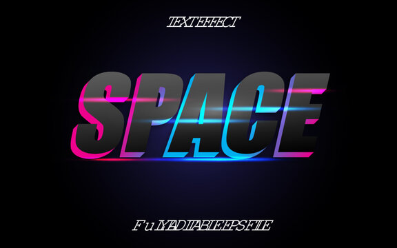 SPACE TEXT EFFECT