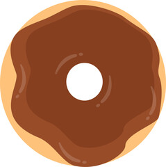 donuts with chocolate topping