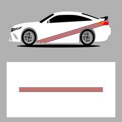 line vector art decal. stripes car decal. sticker car decal