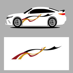 Fototapeta premium car stripes vector art decal. stripes car decal. sticker car decal