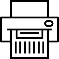 print modern line style icon