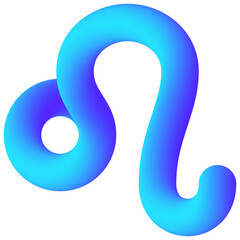 leo modern line style icon