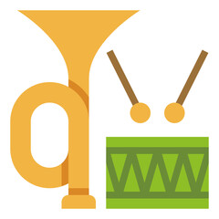 musical modern line style icon