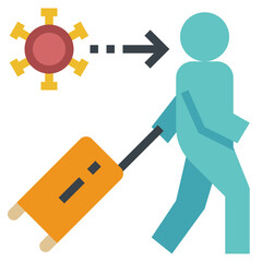 virus modern line style icon