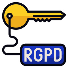 rgpd modern line style icon