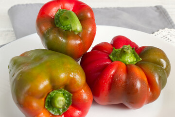 red and green peppers