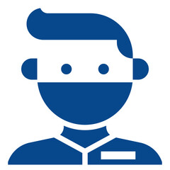 male modern line style icon