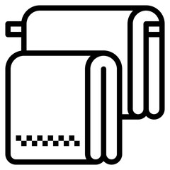 towel modern line style icon