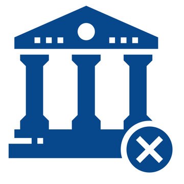 Underbanked Modern Line Style Icon