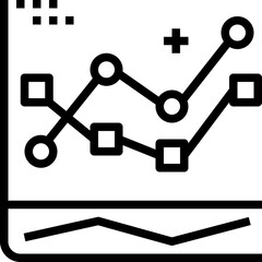 statistics modern style icon
