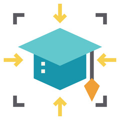 learner modern line style icon