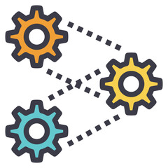 system modern line style icon