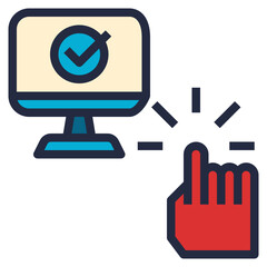 self modern line style icon