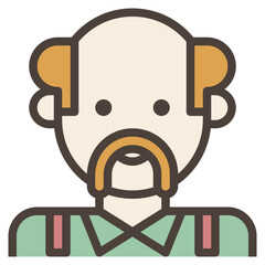 old modern line style icon