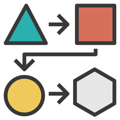 process modern line style icon