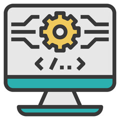 language modern line style icon