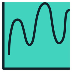 wave modern line style icon