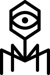 virus modern line style icon