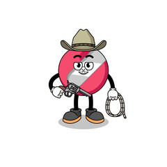 of pencil sharpener as a cowboy