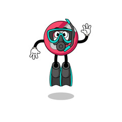 n of pencil sharpener as a diver