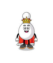 Mascot Illustration of bowling pin king